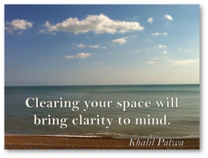 Clearing your space…